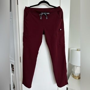 FIGS Scrub Pant- Yola Skinny- Burgundy S